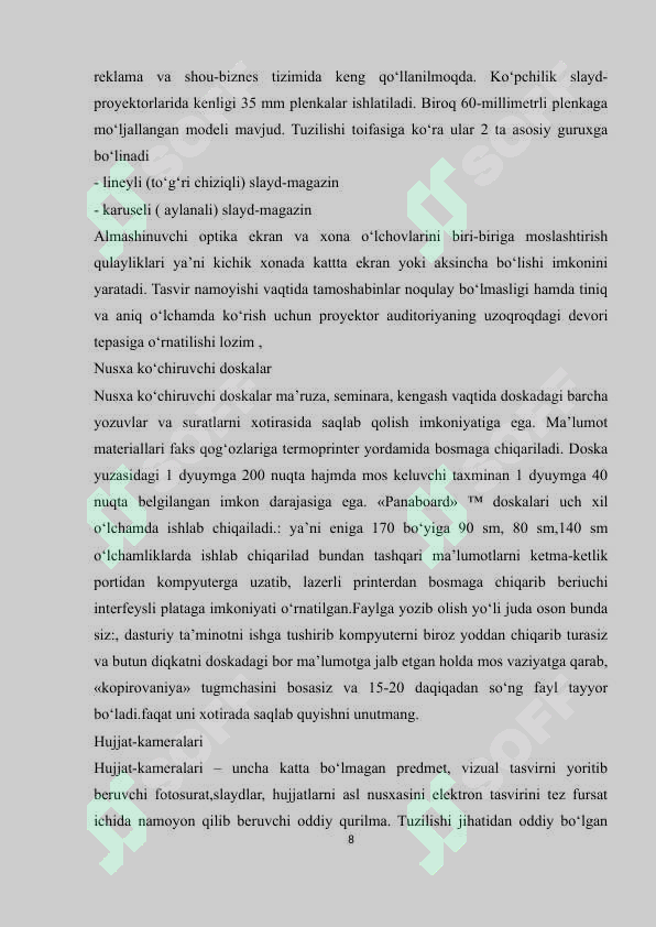 Product slide 8
