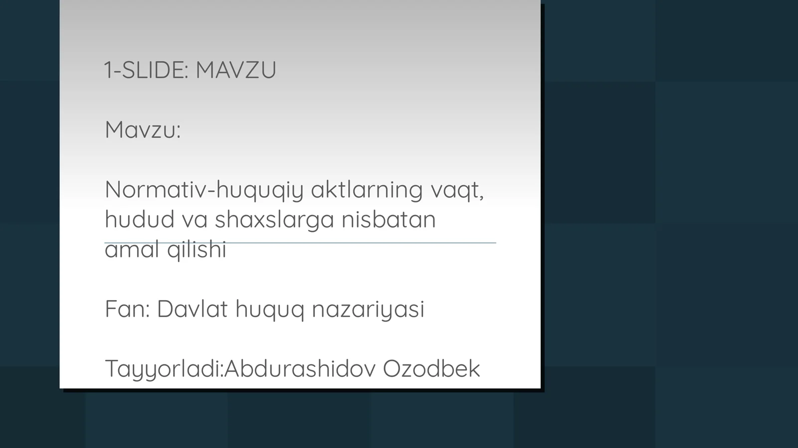Product slide 1