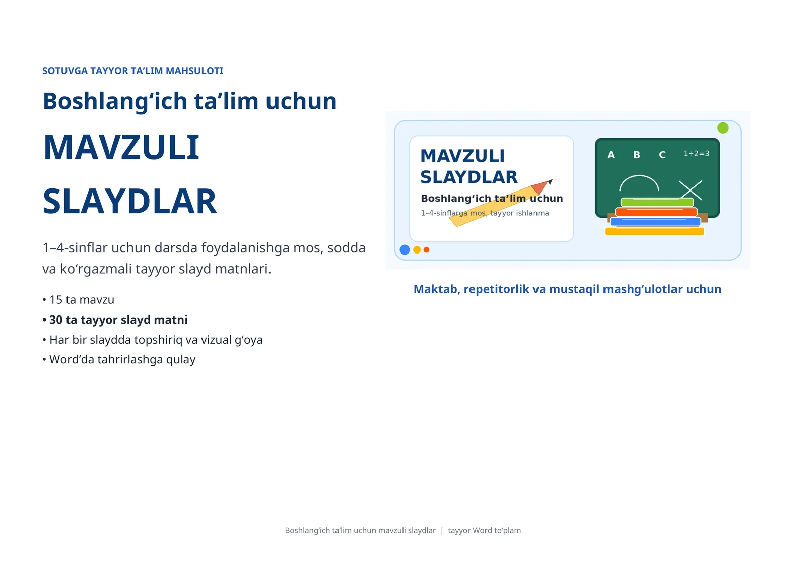Product slide 1