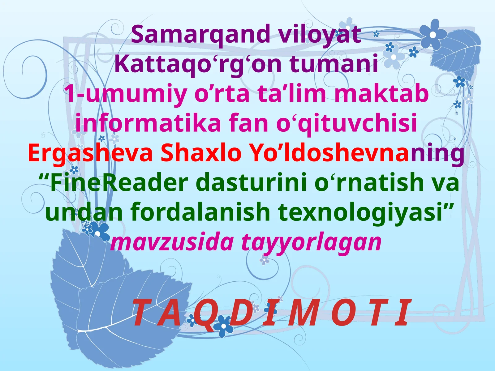 Product slide 1