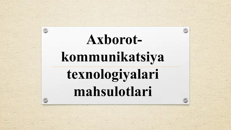 Product slide 1
