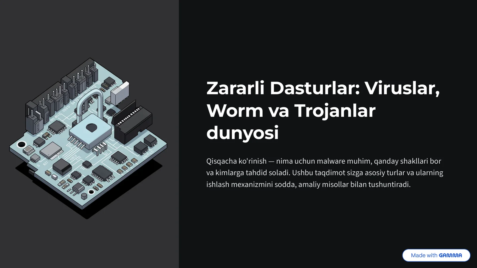 Zararli Dasturlar Viruslar Worm va Trojanlar dunyosi