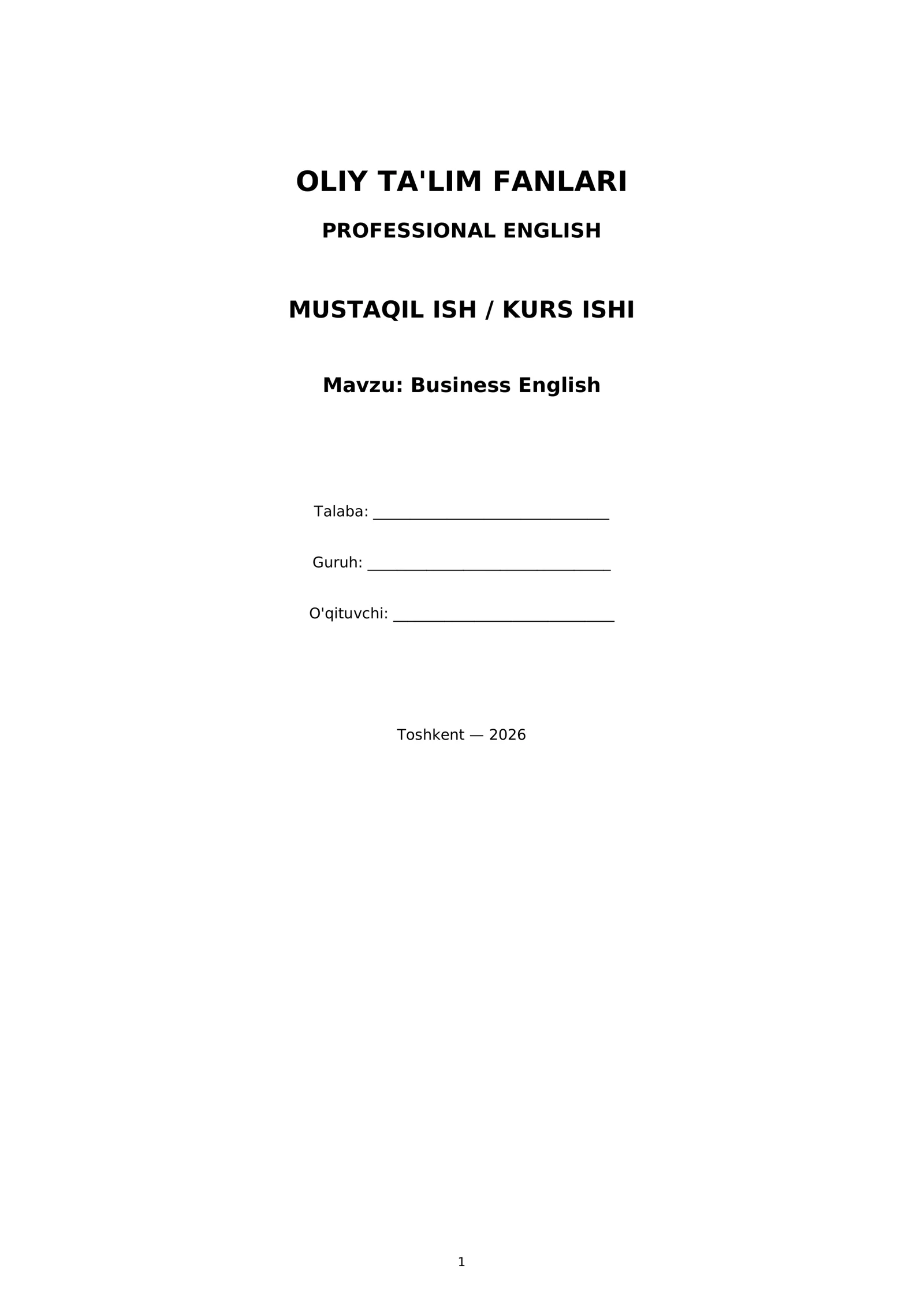 Business English