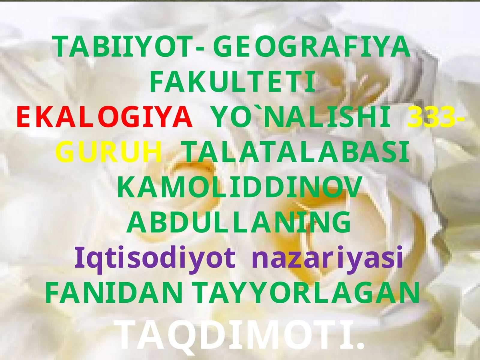 Tadbirkorlik faoliyati mohiyati va shakillari
