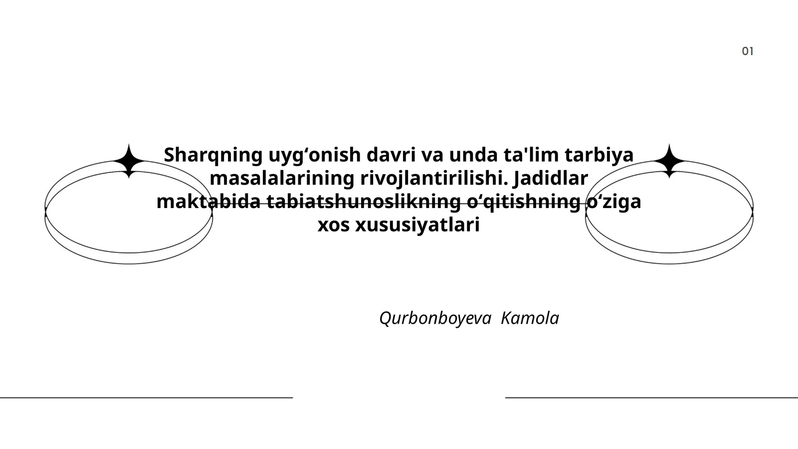 Sharqning uygʻonish davri va unda ta'lim tarbiya masalalarining rivojlantirilishi