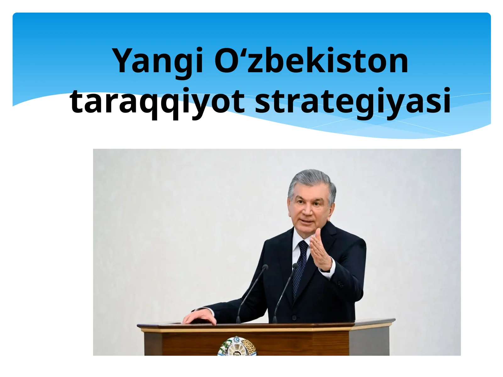 Yangi O‘zbekiston taraqqiyot strategiyasi