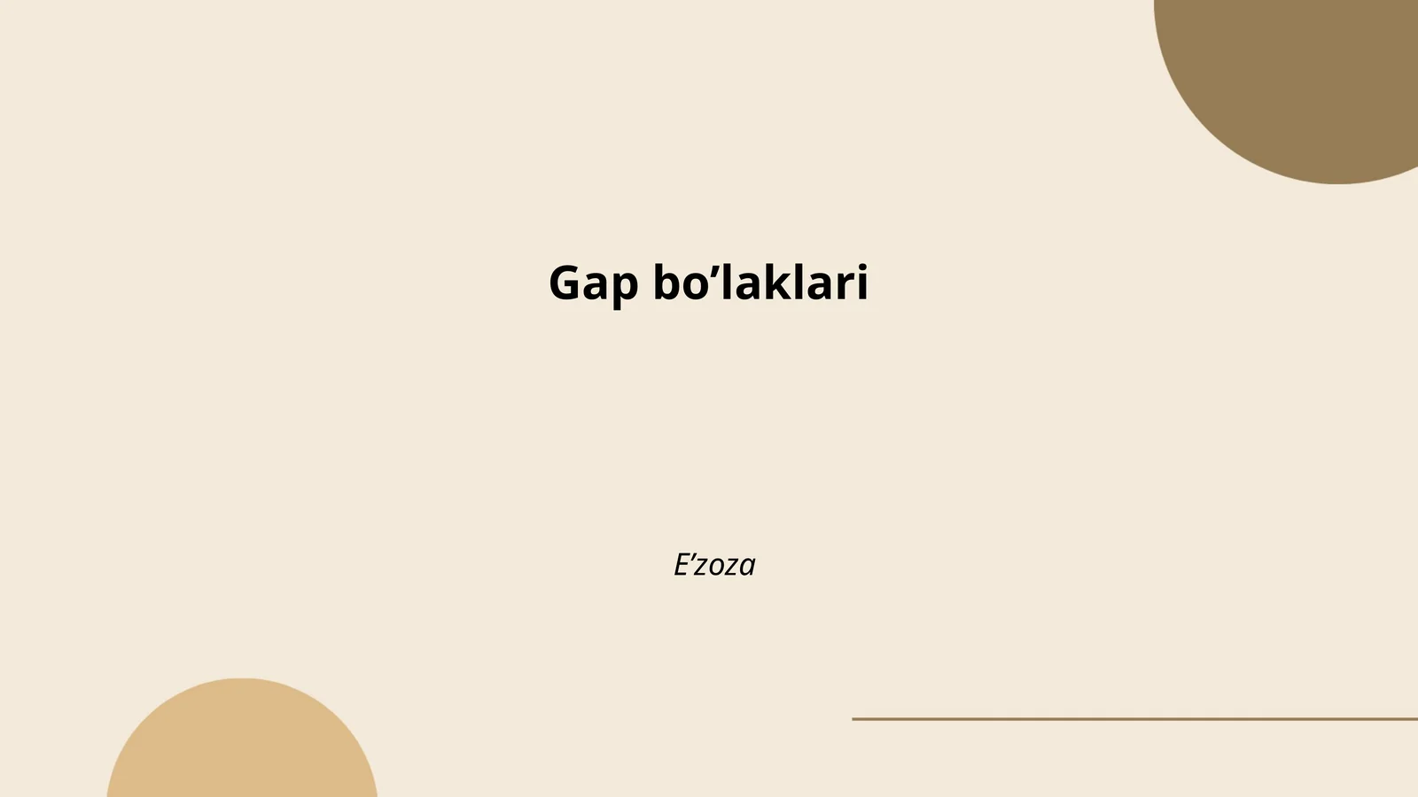 Gap bo'laklari