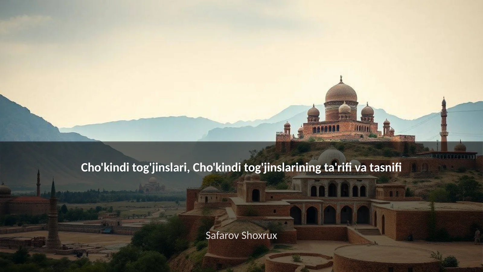 Cho'kindi tog'jinslari, Cho'kindi tog'jinslarining ta'rifi va tasnifi