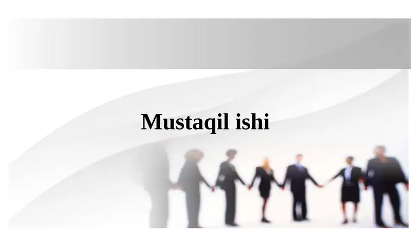 Korxonaning asosiy kapitali    prezentatsiya