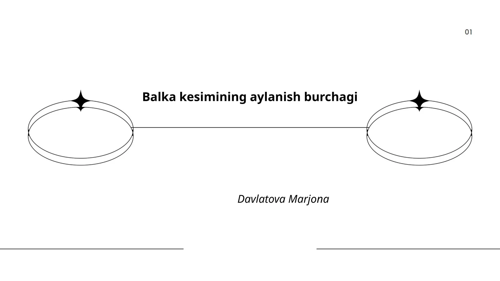 Balka kesimining aylanish burchagi