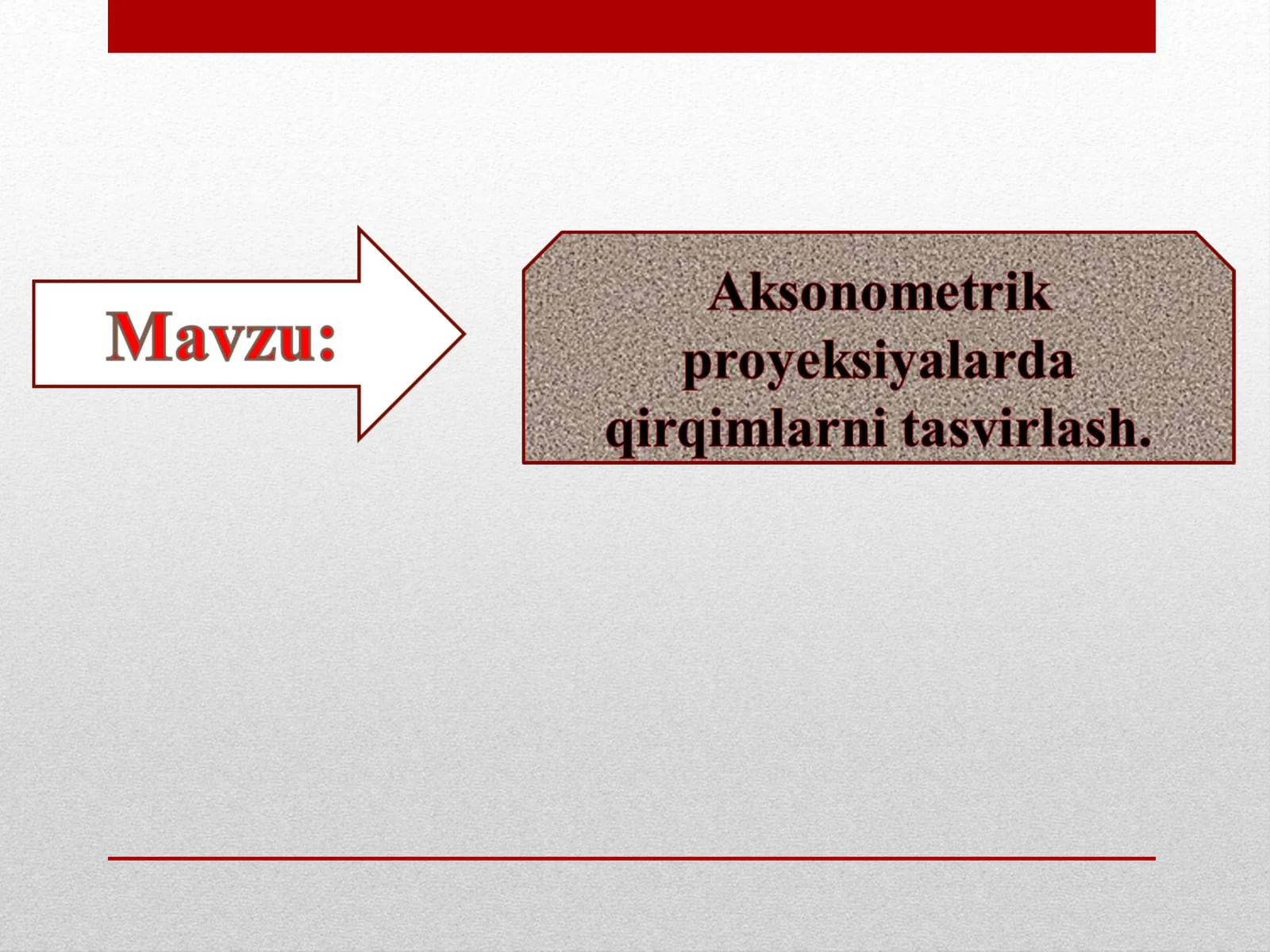 Aksonometrik proyeksiyalarda qirqimlarni tasvirlash.ppt