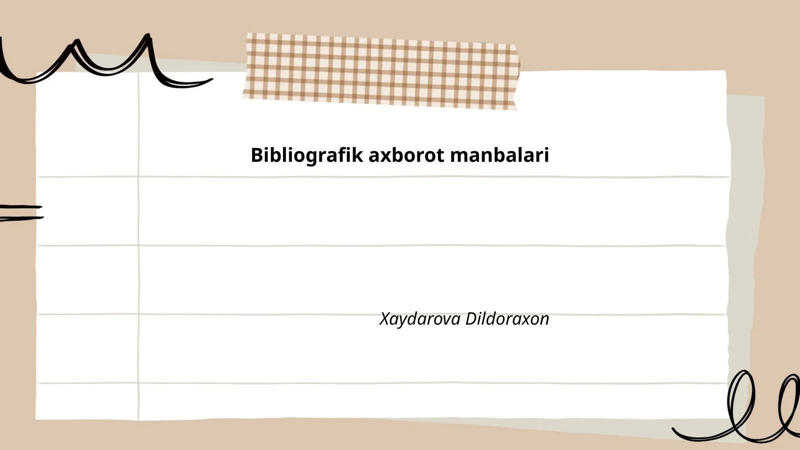 Bibliografik axborot manbalari