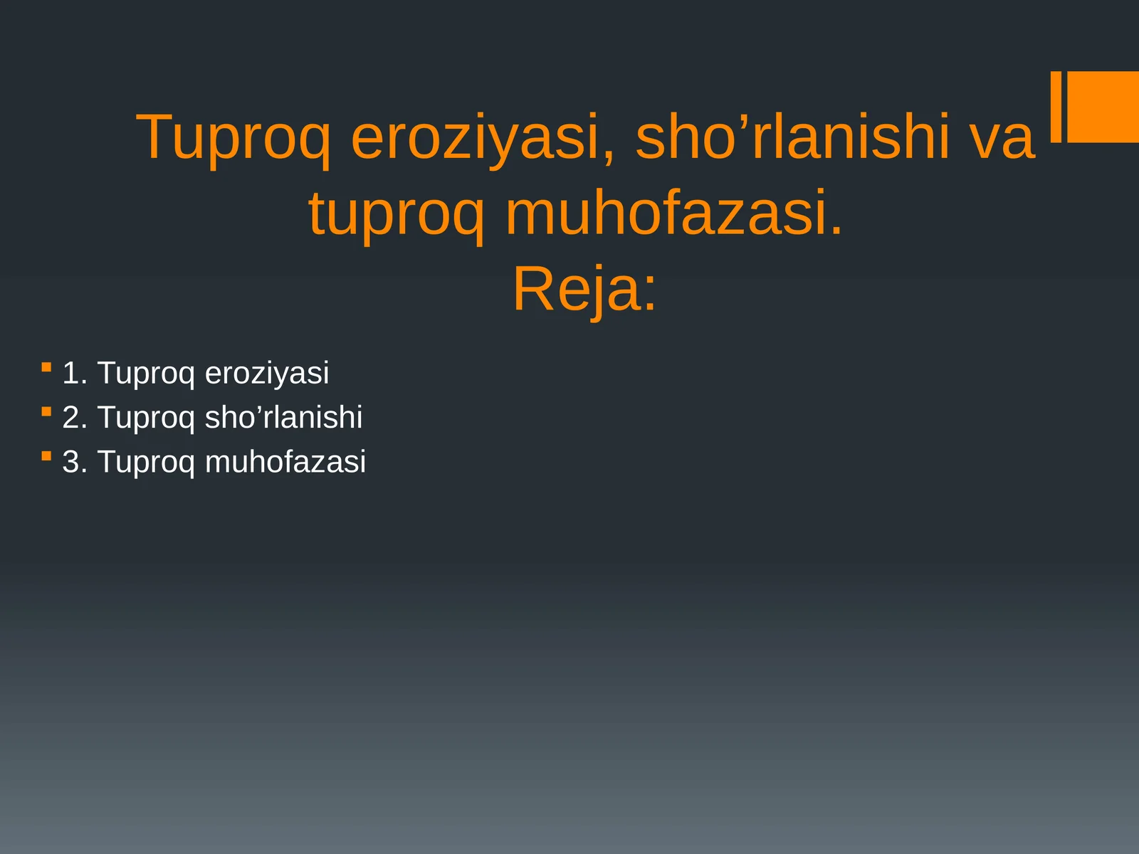 Tuproq eroziyasi (Tuproqeroziyasi)