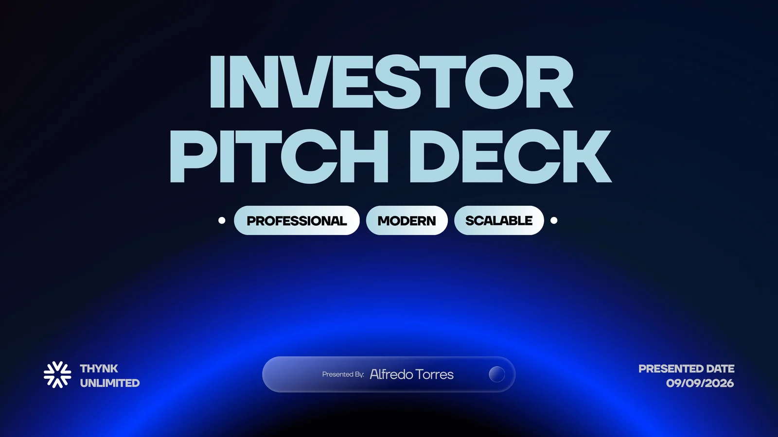 INVESTOR PITCH DECK