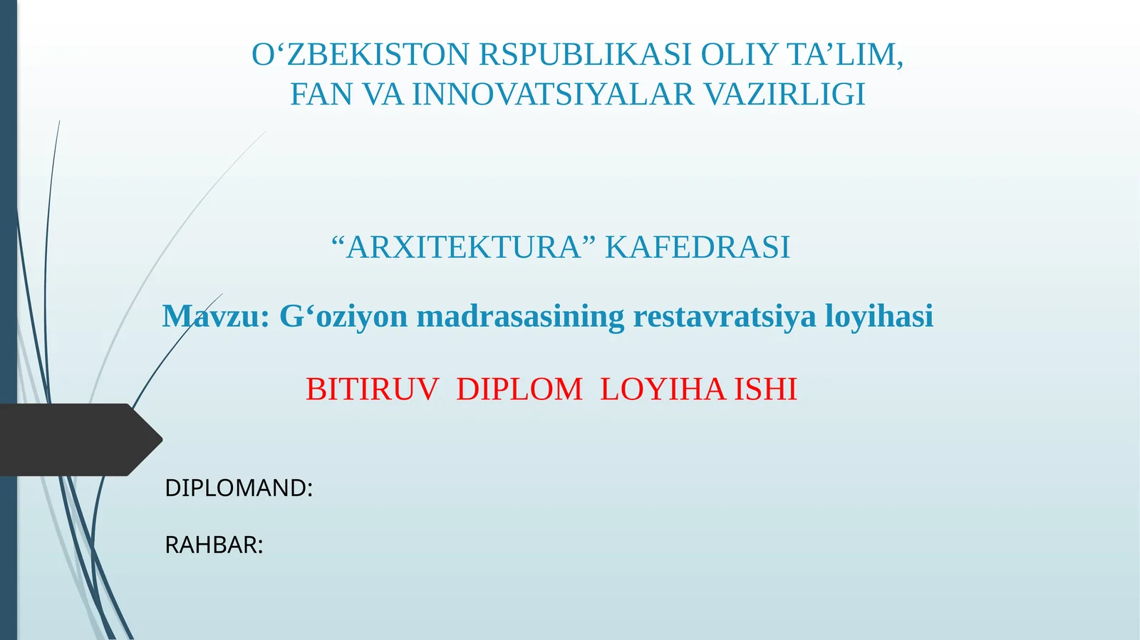 G‘oziyon madrasasining restavratsiya loyihasi.pptx