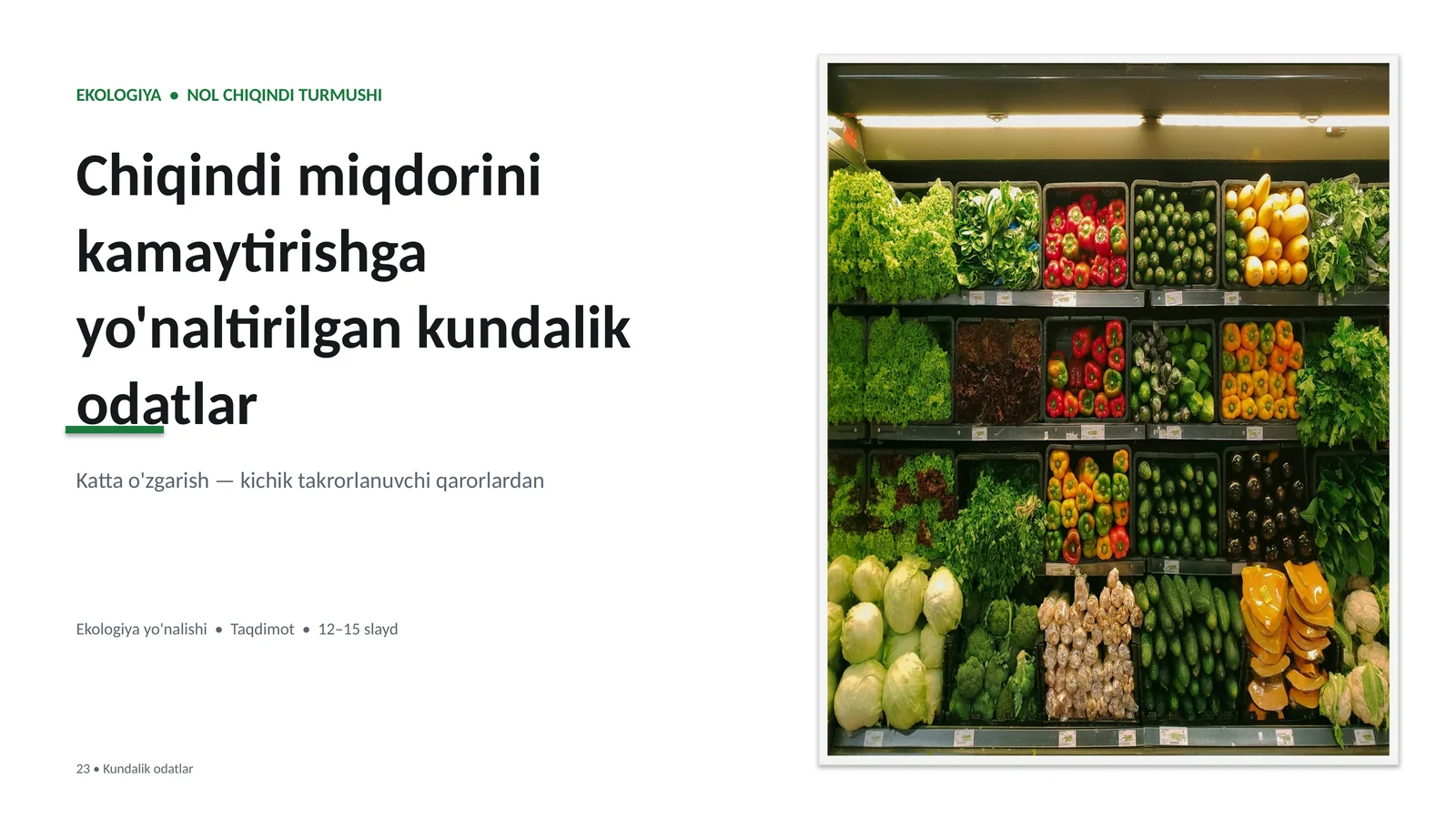 Kundalik odatlar