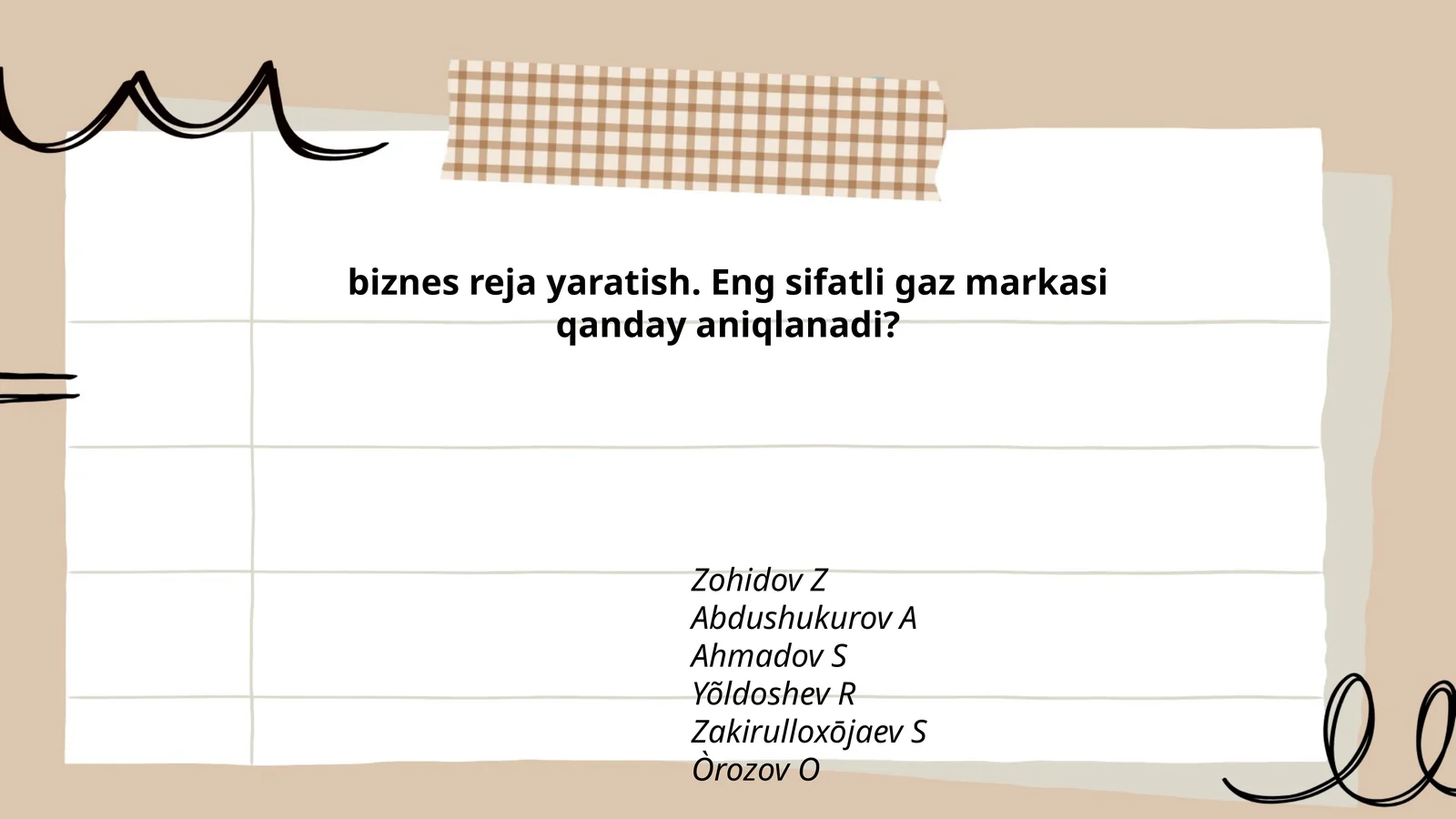 Biznes-reja uchun bozor tahlili: gaz sanoati va talab prognozi