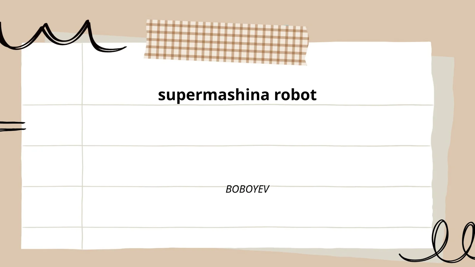 supermashina robot