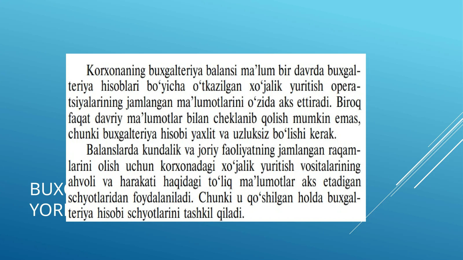 Buxgalteriya hisobi va auditi