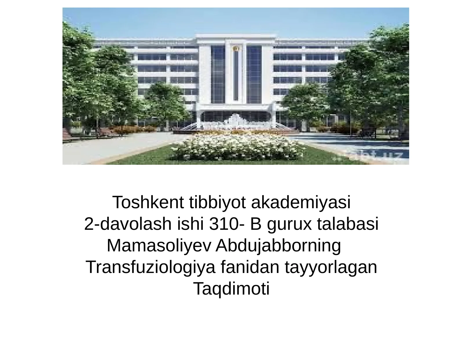 Zamonaviy komponent terapiyasining asosiy tamoyillari