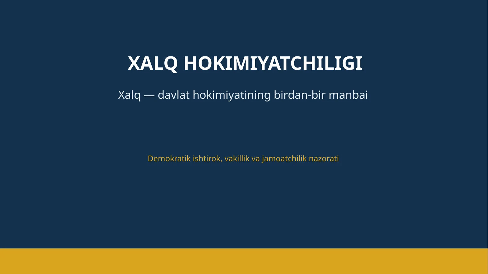 XALQ HOKIMIYATCHILIGI