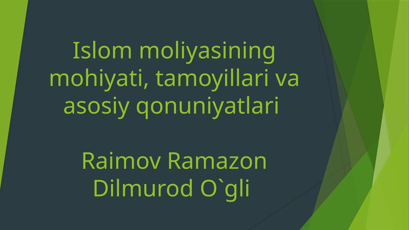 Islom moliyasi