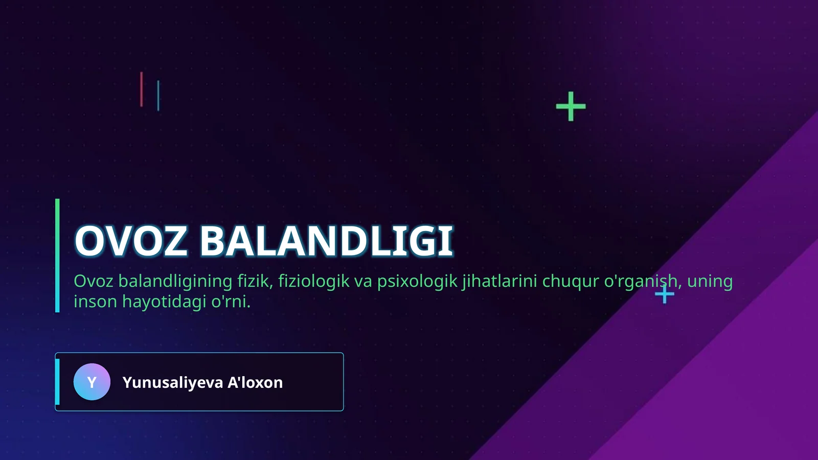 Ovoz balandligi