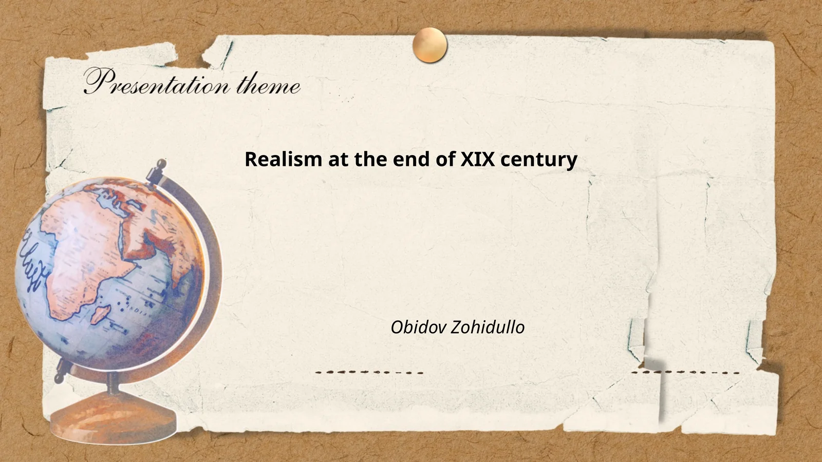 Realism at the end of XIX century