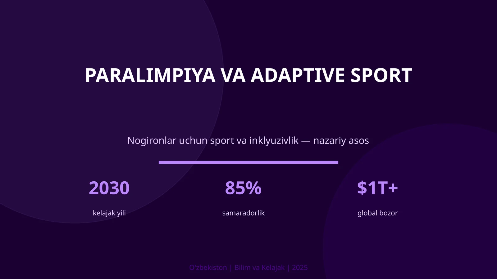 Paralimpiya va Adaptive Sport