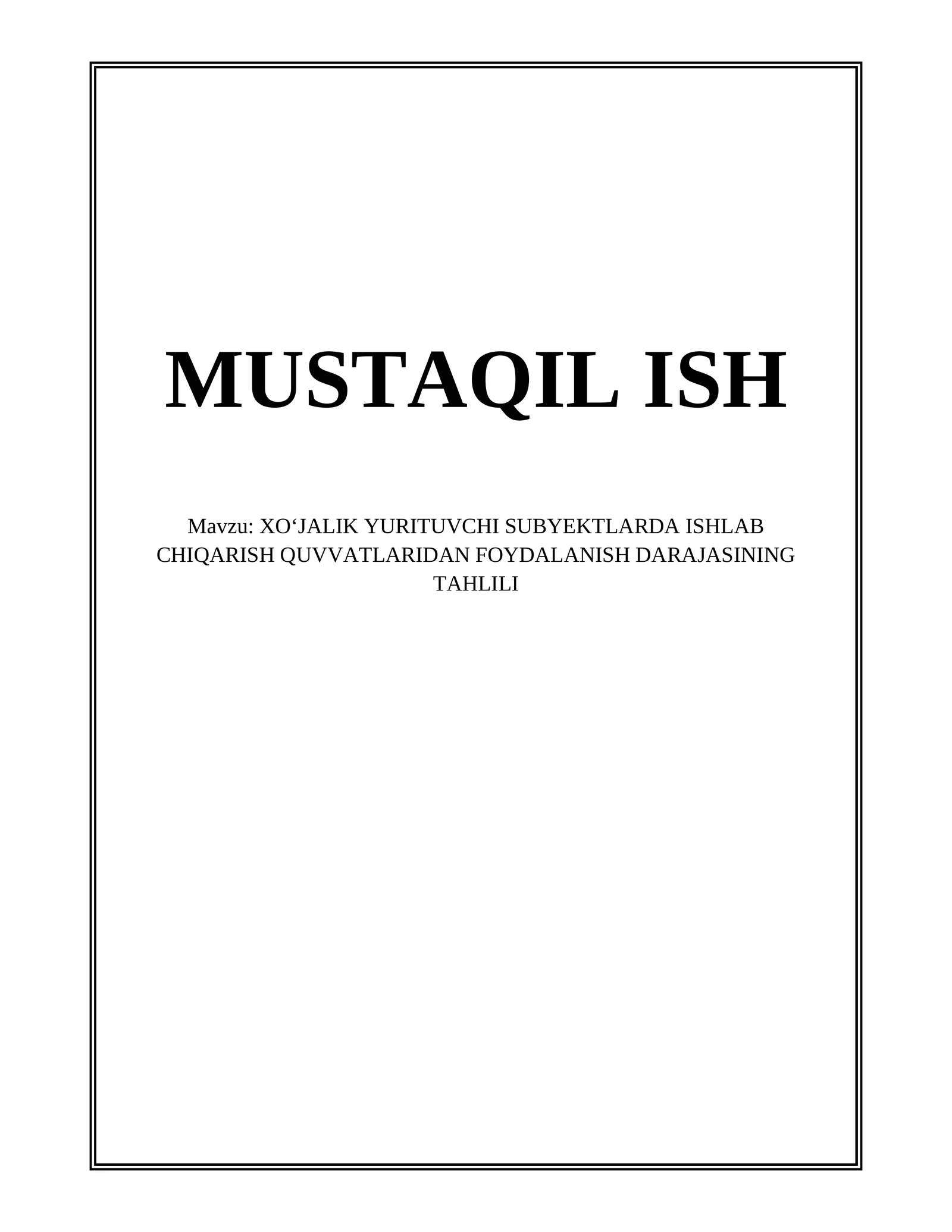 Ishlab chiqarish quvvatlaridan foydalanish darajasi: tushunchalar va oʻlchov indikatorlari