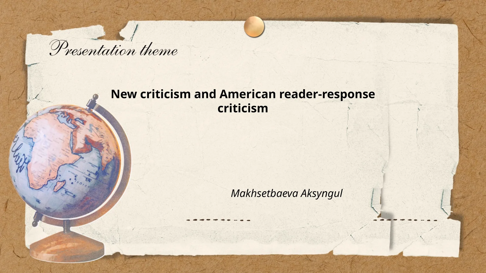 New criticism and American reader-response criticism