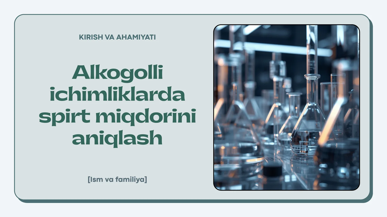 alkogolli ichimliklarda spirt miqdorini aniqlash