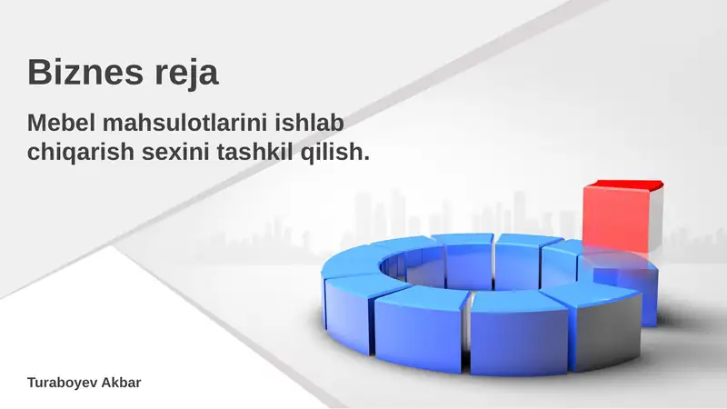 Mebel mahsulotlarini ishlab chiqarish