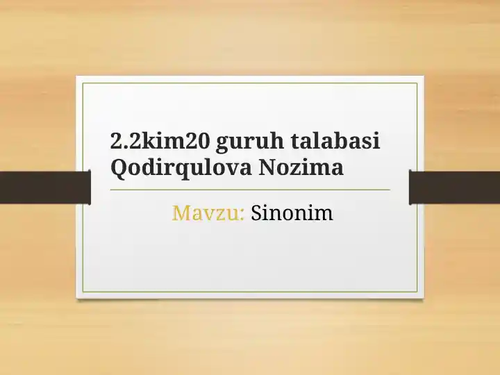 Product slide 1