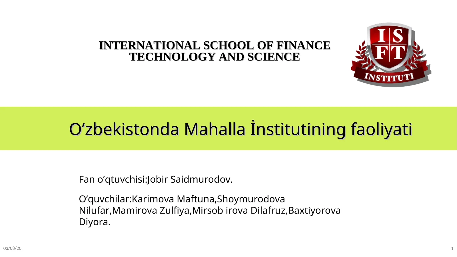 Product slide 1