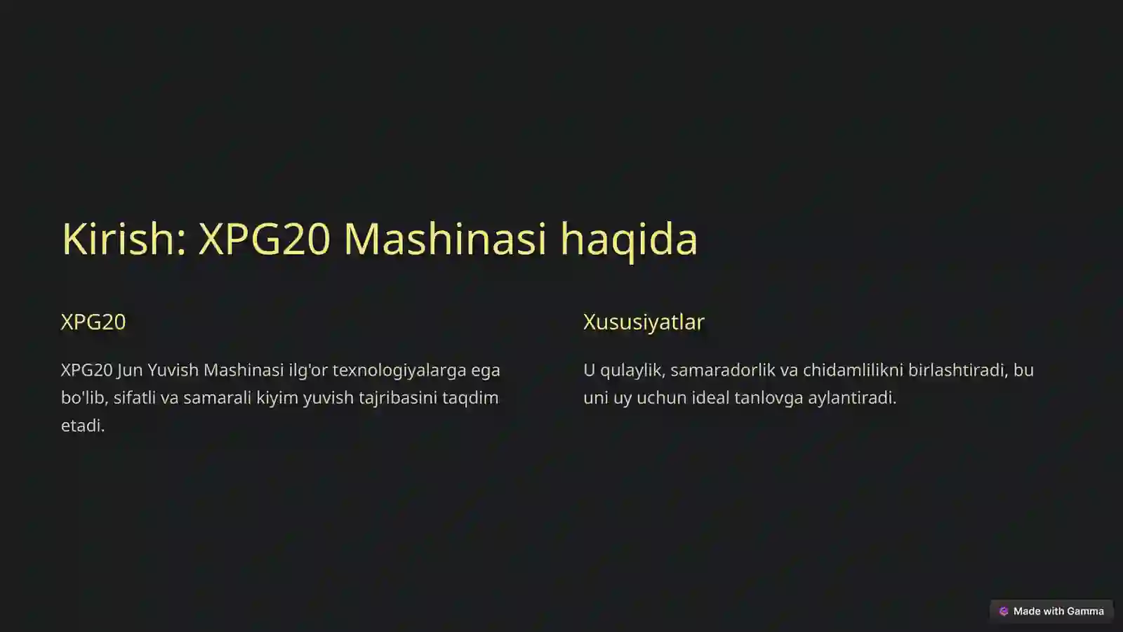 Product slide 2